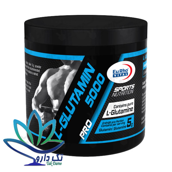 پودر گلوتامین 5000 یوروویتال 300 گرمی پودر گلوتامین 5000 یوروویتال 300 گرمی